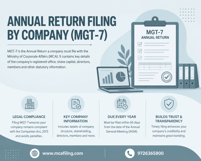 Annual Return Filing by Company (MGT-7)